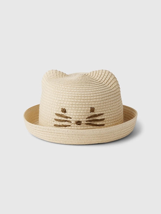 1 of 8 showing, with the color natural brown of product Toddler Straw Hat