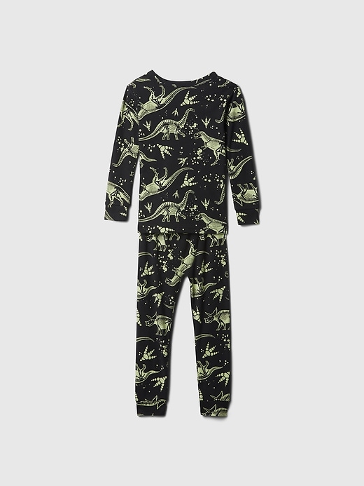 2 of 8 showing, with the color dinosaur of product Baby & Toddler Organic Cotton Print PJ Set