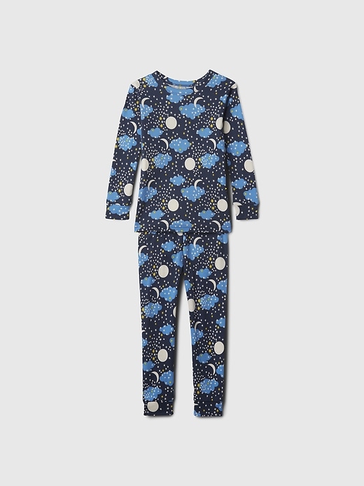 1 of 8 showing, with the color Good night of product Baby & Toddler Organic Cotton Print PJ Set