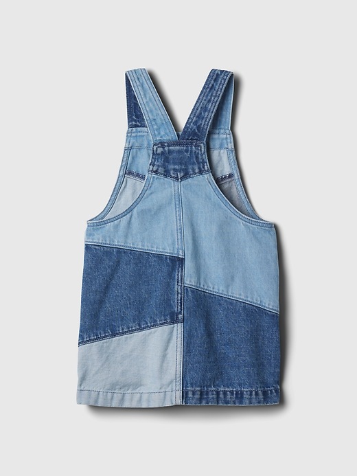 2 of 8 showing, with the color two tone wind blue of product Baby & Toddler Denim Skirtall