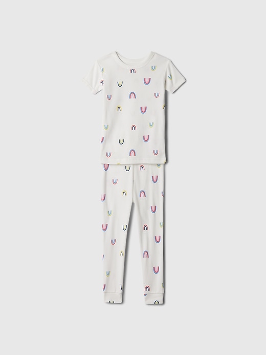 1 of 8 showing, with the color rainbows of product babyGap Organic Cotton Print PJ Set