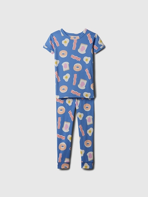 1 of 8 showing, with the color BREAKFAST FOODS of product babyGap Organic Cotton Print PJ Set