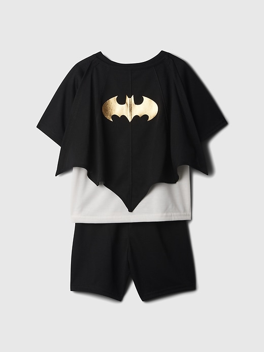 2 of 8 showing, with the color new off white of product Baby & Toddler DC™ Recycled Batman PJ Set