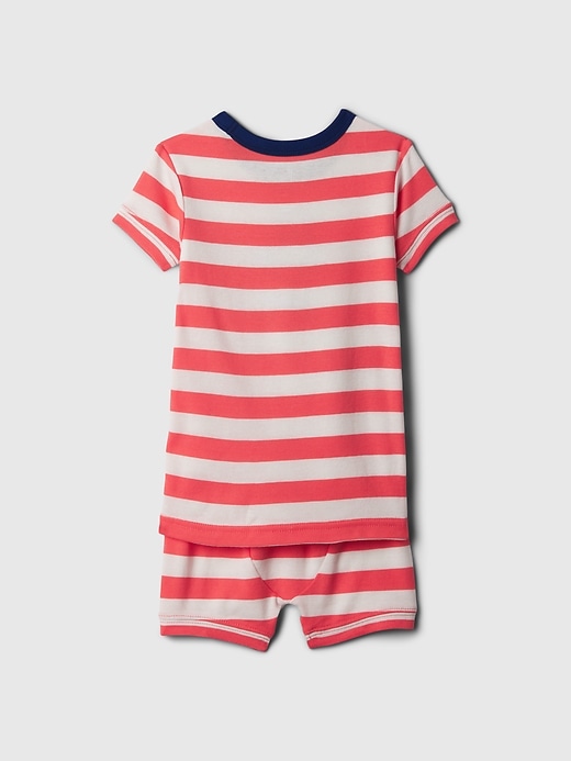 2 of 8 showing, with the color fire coral of product babyGap &#124 Marvel Organic Cotton PJ Set