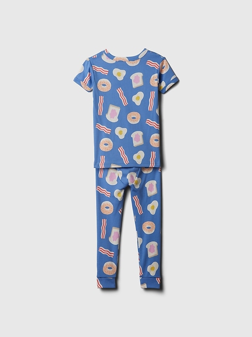 2 of 8 showing, with the color BREAKFAST FOODS of product babyGap Organic Cotton Print PJ Set