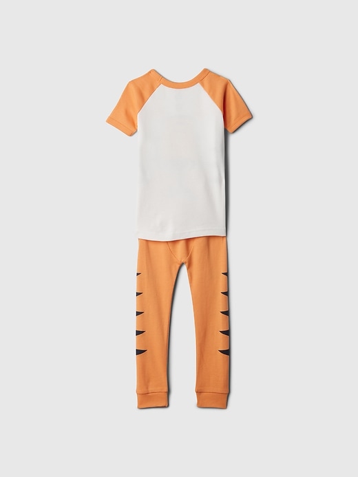 2 of 8 showing, with the color TIGER FACE of product Baby & Toddler Organic Cotton PJ Set