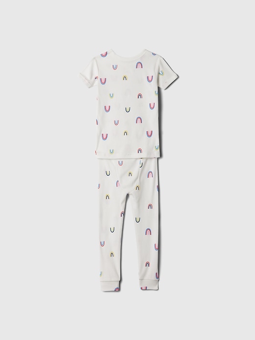 2 of 8 showing, with the color rainbows of product babyGap Organic Cotton Print PJ Set