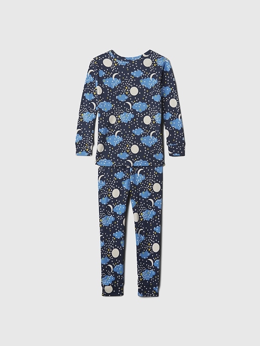 2 of 8 showing, with the color Good night of product Baby & Toddler Organic Cotton Print PJ Set