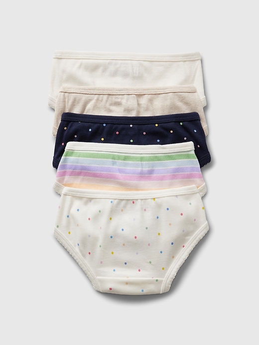 Image number 2 showing, Toddler Organic Cotton Bikini Briefs (5-Pack)