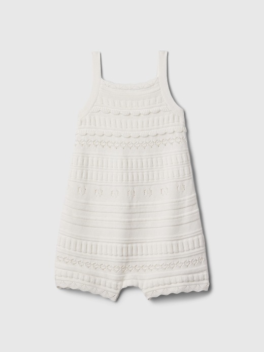 2 of 8 showing, with the color new off white of product babyGap Crochet One-Piece