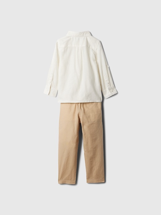 View large product image 2 of 3. babyGap Linen-Cotton Two-Piece Outfit Set