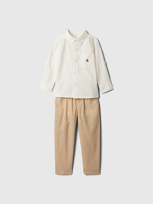 View large product image 1 of 3. babyGap Linen-Cotton Two-Piece Outfit Set