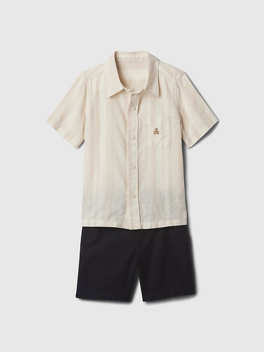 View large product image 1 of 2. babyGap Linen-Cotton Outfit Set