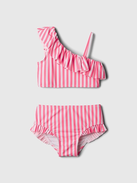 1 of 8 showing, with the color pink light of product babyGap Asymmetric Two-Piece Swimsuit