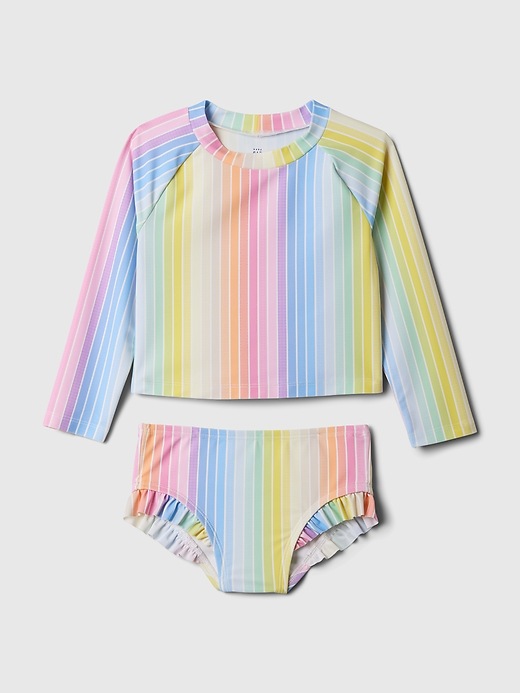 Image number 1 showing, babyGap Print Rash Guard Two-Piece