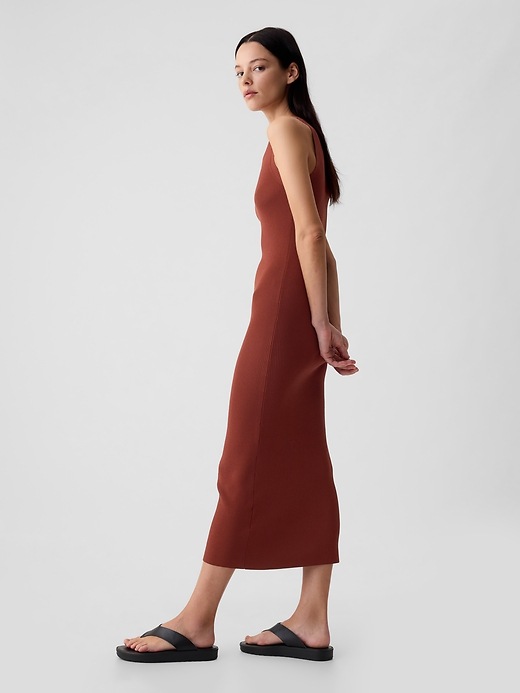 gap ribbed maxi dress Women's Rib Button-Front Maxi Sweater Dress by Gap True Black Size M
