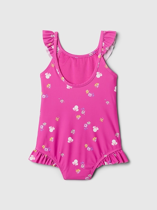 2 of 8 showing, with the color standout pink of product Gap × Disney Baby Swim One-Piece