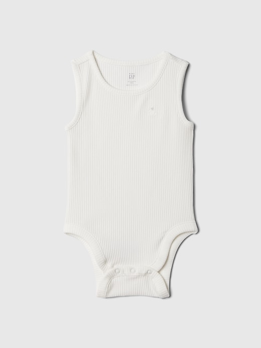 1 of 8 showing, with the color new off white of product Baby First Favorites Tank Bodysuit