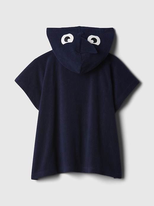 2 of 8 showing, with the color dark night blue of product babyGap Towel Terry Shark Swim Cover-Up