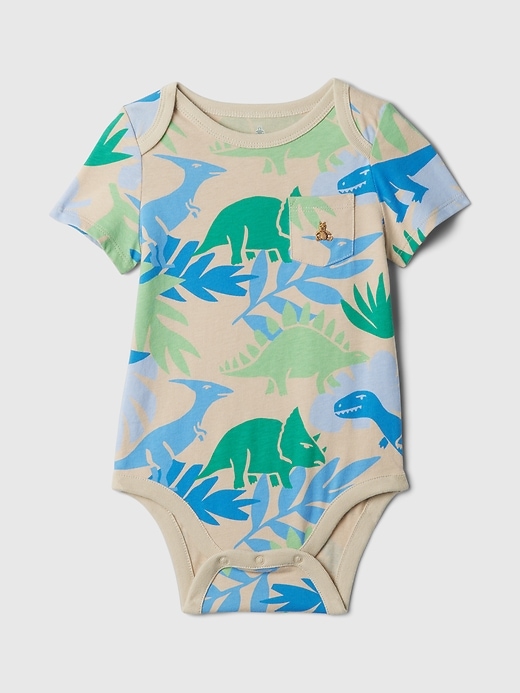 1 of 8 showing, with the color dino grey of product babyGap Mix and Match Print Bodysuit