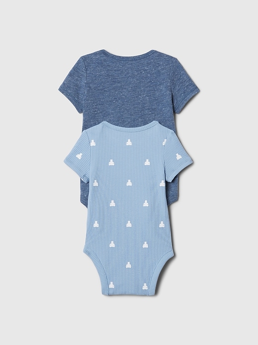 2 of 8 showing, with the color dark indigo of product Baby First Favorites Bodysuit (2-Pack)