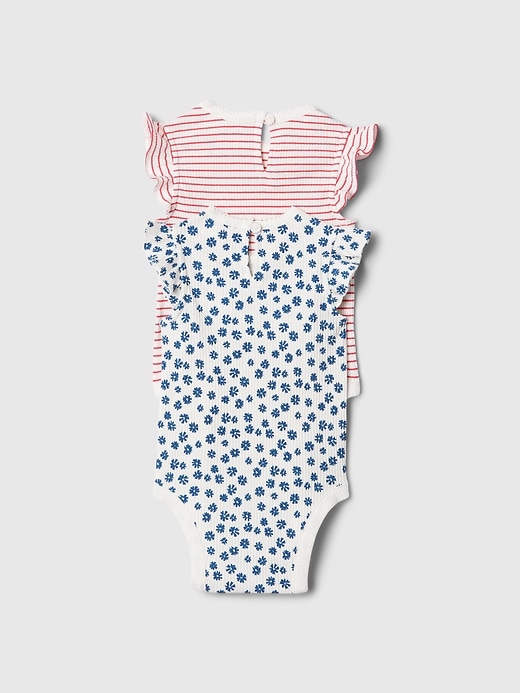2 of 8 showing, with the color multi of product Baby First Favorites Flutter Bodysuit (2-Pack)