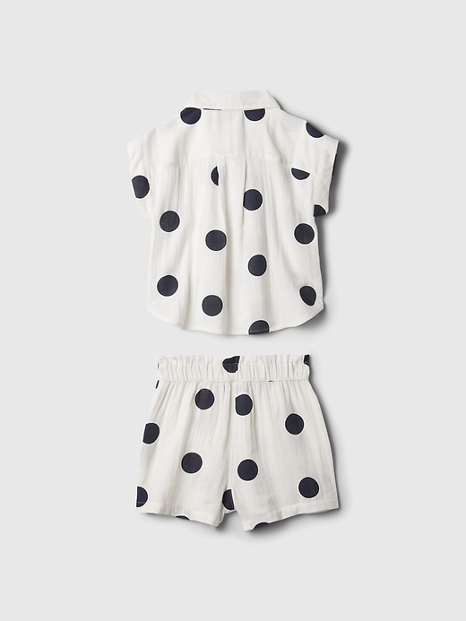 Image number 2 showing, babyGap Crinkle Gauze Two-Piece Outfit Set