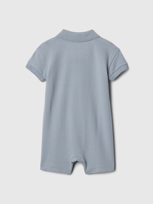 【PORTERNA】Baby Argyle Short One Piece Baby Pique Polo Shorty One-Piece | Gap