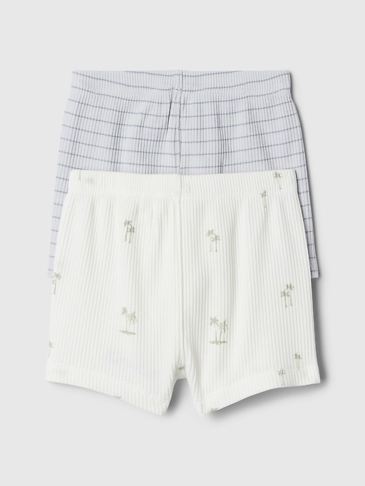 2 of 8 showing, with the color grey matter of product Baby First Favorites Pull-On Shorts (2-Pack)