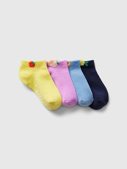 1 of 8 showing, with the color multi of product Toddler Fruit Crew Socks (4-Pack)
