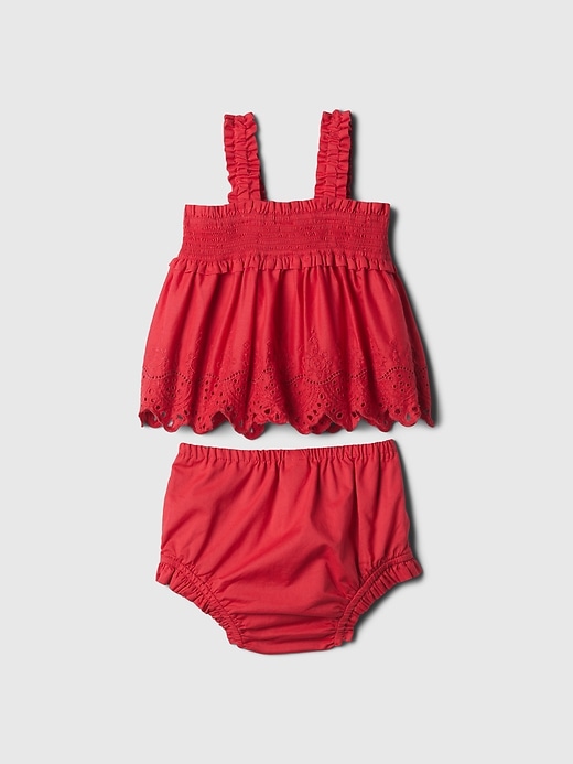 Image number 2 showing, Baby Eyelet Two-Piece Outfit Set