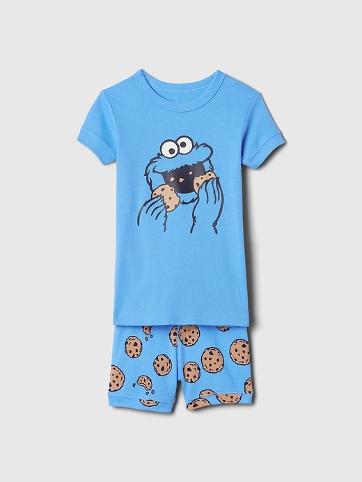 Image number 1 showing, babyGap Organic Cotton Sesame Street PJ Shorts Set