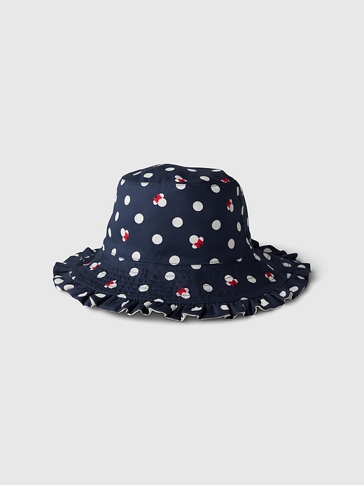 1 of 8 showing, with the color blue of product babyGap &#124 Disney Mickey Mouse Organic Cotton Bucket Hat
