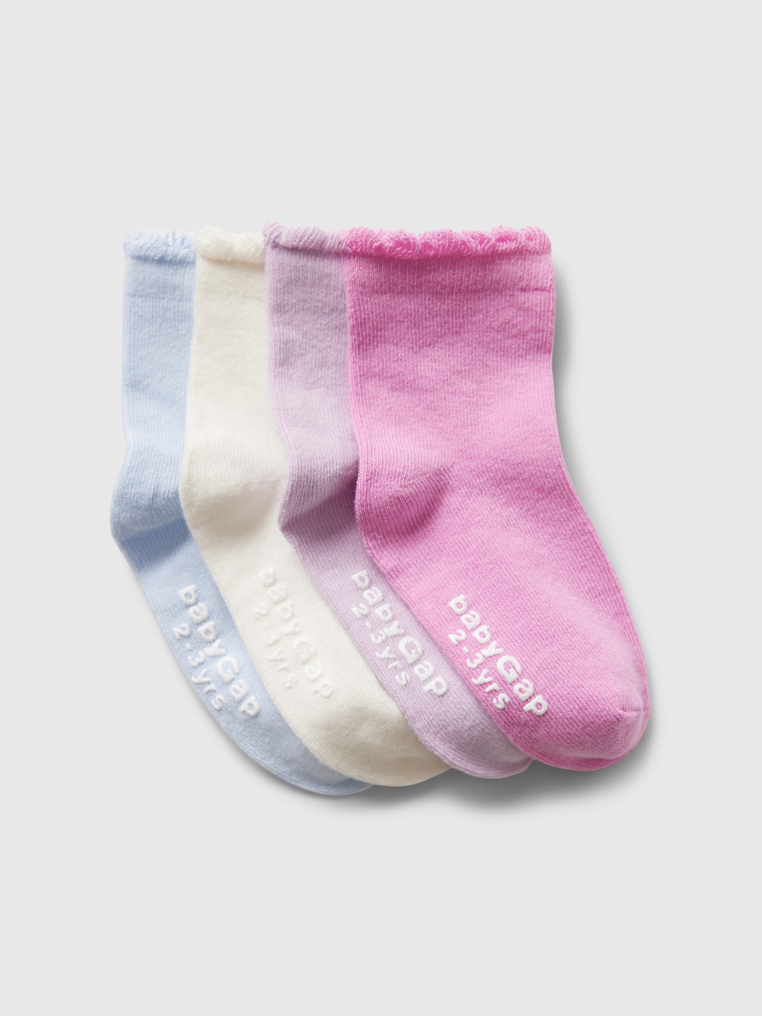 Toddler Ruffle Crew Socks (4-Pack)