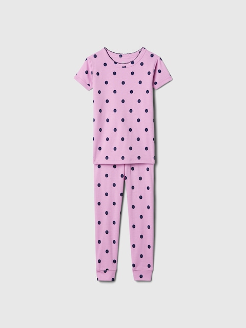 Baby & Toddler Organic Cotton Polka Dot PJ Set