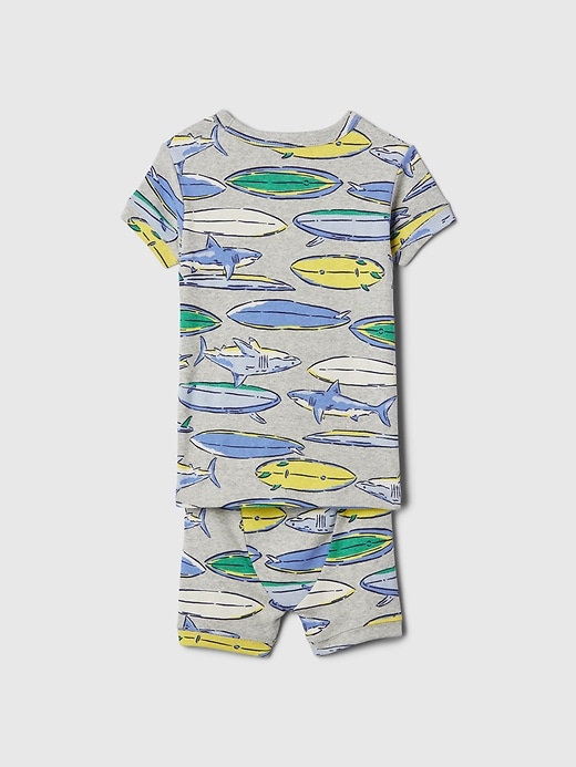 2 of 8 showing, with the color shark of product Baby & Toddler Organic Cotton Graphic PJ Set