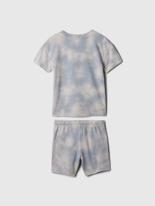 2 of 8 showing, with the color grey tie dye of product babyGap Tie-Dye Shorts Set