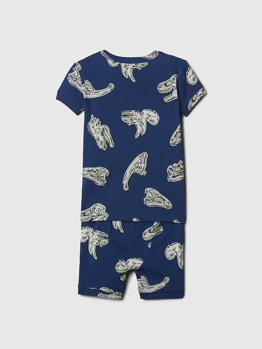 2 of 8 showing, with the color dinosaur of product Baby & Toddler Organic Cotton Graphic PJ Set