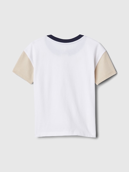 2 of 8 showing, with the color navy white colorblock of product babyGap Henley T-Shirt