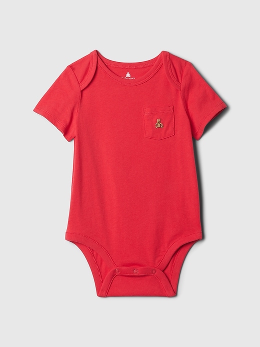 1 of 8 showing, with the color slipper red of product babyGap Mix and Match Bodysuit