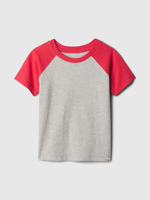 1 of 8 showing, with the color slipper red of product Baby & Toddler Mix & Match Raglan T-Shirt
