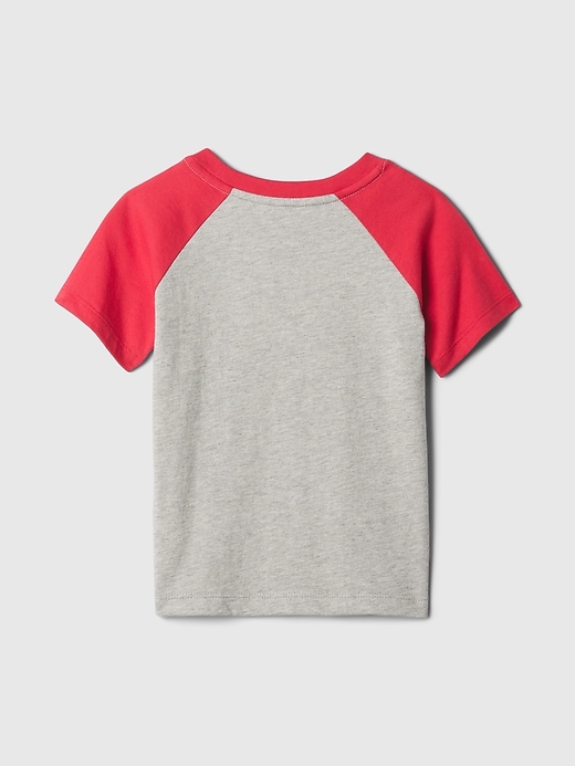 2 of 8 showing, with the color slipper red of product Baby & Toddler Mix & Match Raglan T-Shirt
