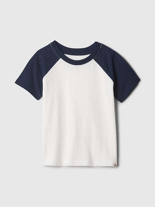1 of 8 showing, with the color blue of product Baby & Toddler Mix & Match Raglan T-Shirt