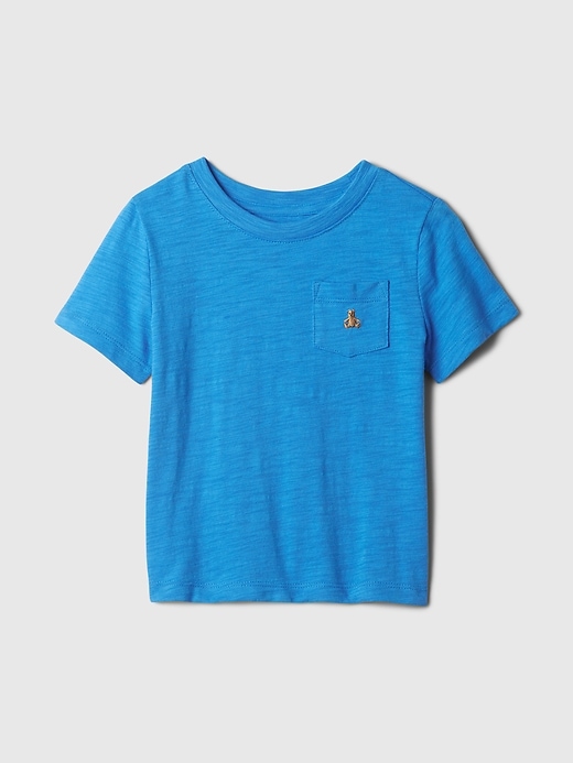 1 of 8 showing, with the color breezy blue of product babyGap Mix and Match Pocket T-Shirt