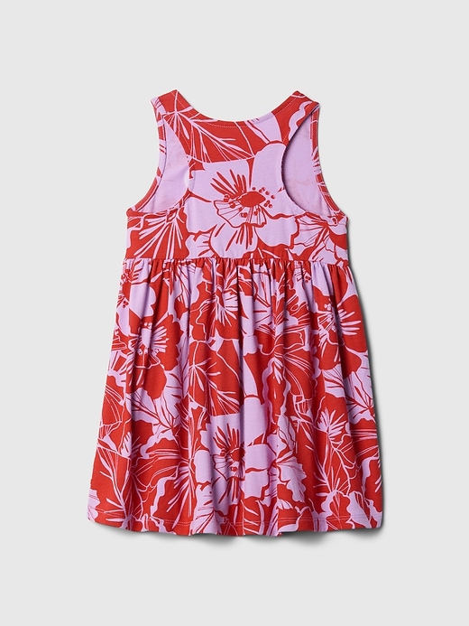 2 of 8 showing, with the color red floral print of product babyGap Mix and Match Tank Dress
