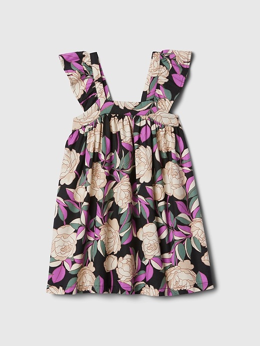 1 of 8 showing, with the color butterfly black of product babyGap Floral Flutter Dress