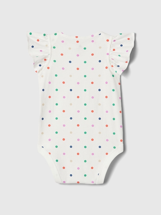 2 of 8 showing, with the color polka dots of product Baby Mix and Match Flutter Bodysuit