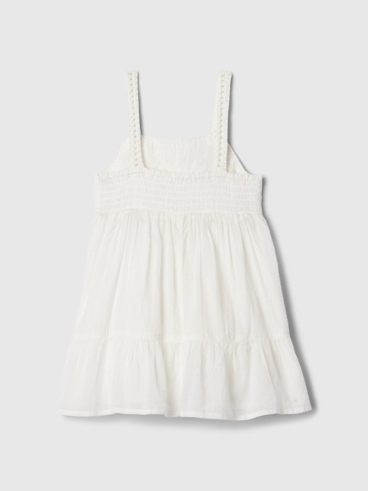 2 of 8 showing, with the color new off white of product Baby & Toddler Crochet Tank Dress