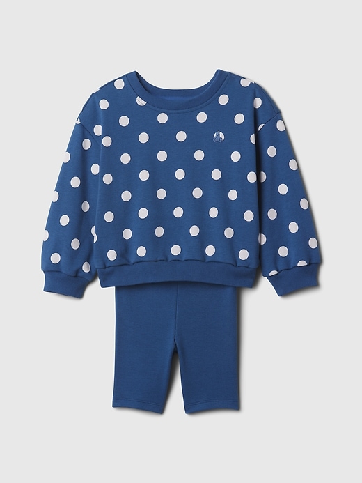 1 of 8 showing, with the color polka dots of product Baby & Toddler Two-Piece Outfit Set