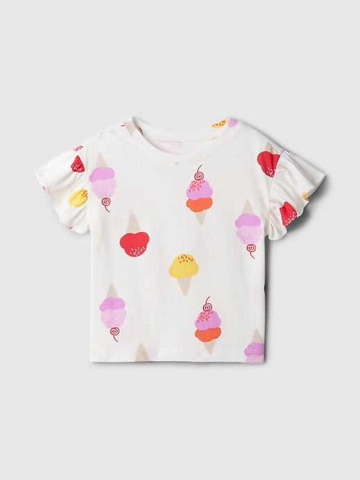 1 of 8 showing, with the color ice cream cone of product babyGap Mix and Match Ruffle T-Shirt